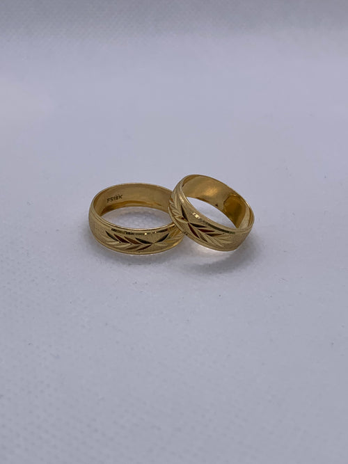 Anillos Compromiso Sinfonía de Oro