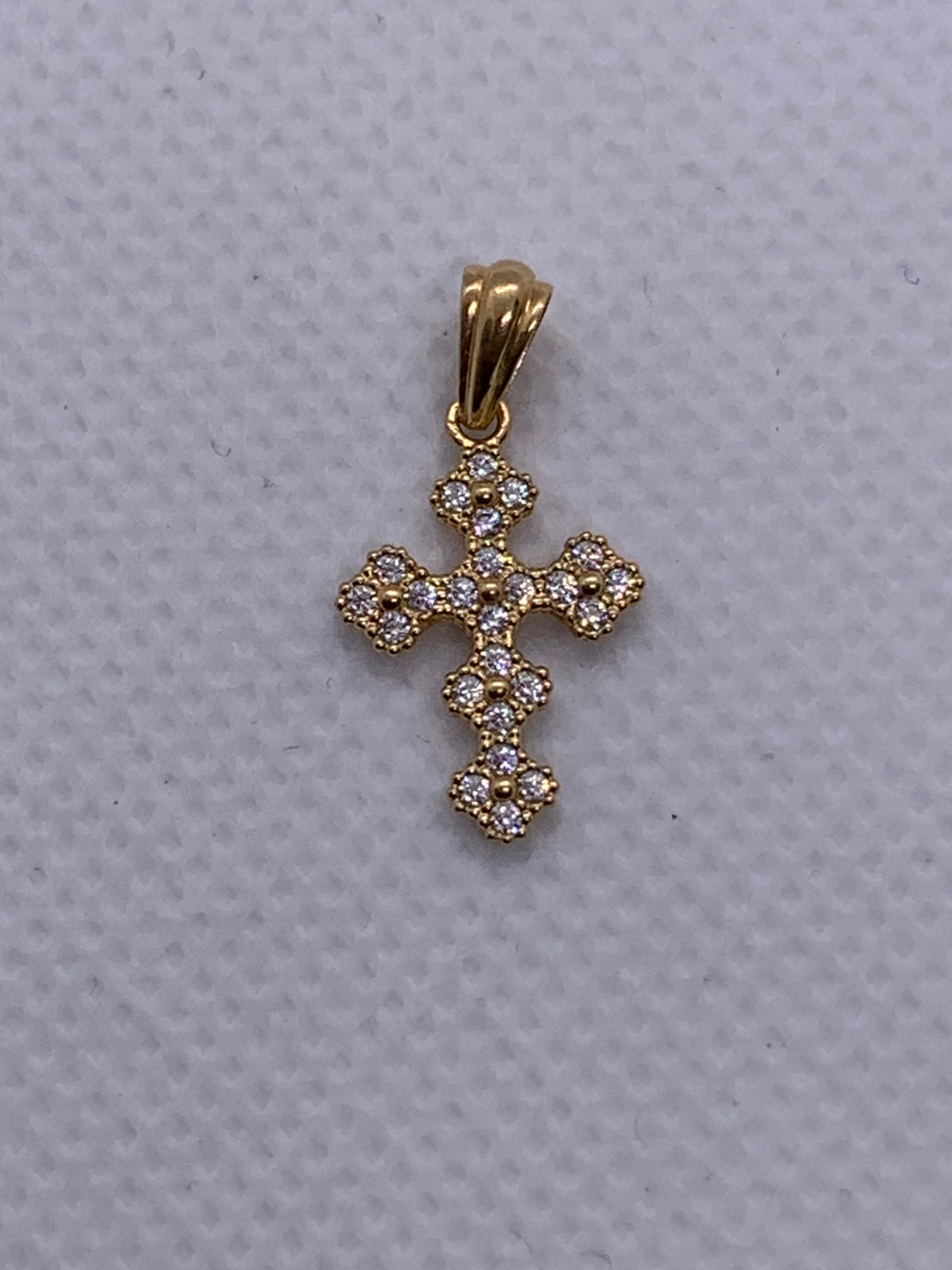 Dije Cruz Diamantada