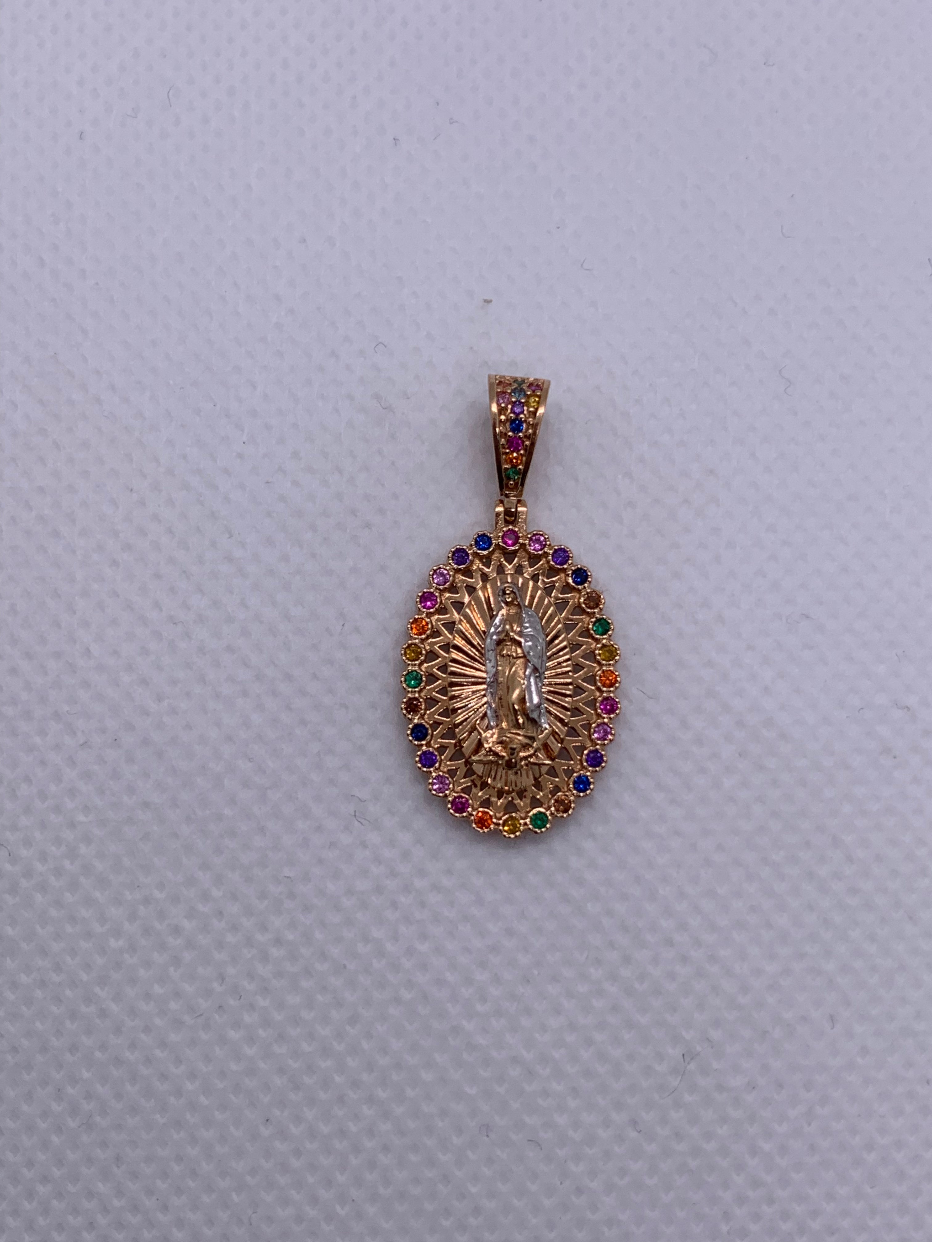 Dije Virgen de Guadalupe Color