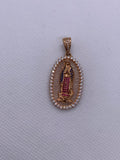 Dije Virgen Protección Brillosa